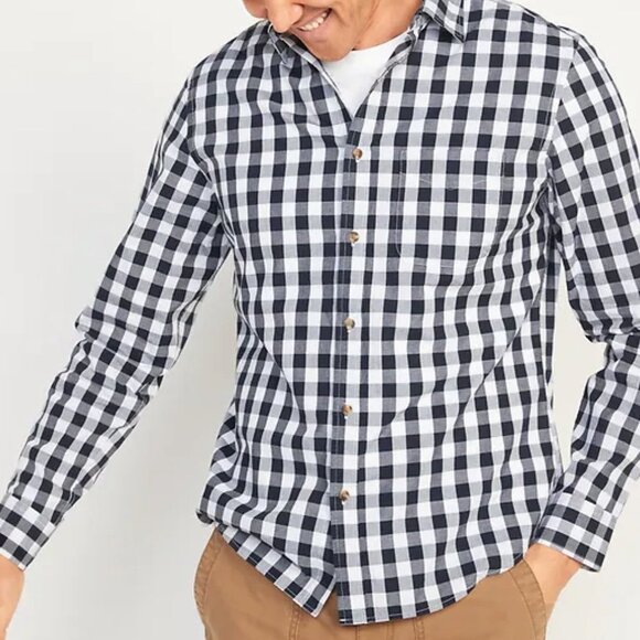 3/$60 NEW Old Navy Everyday Slim-Fit Built-In Flex Button Up Shirt SZ L - Picture 1 of 1